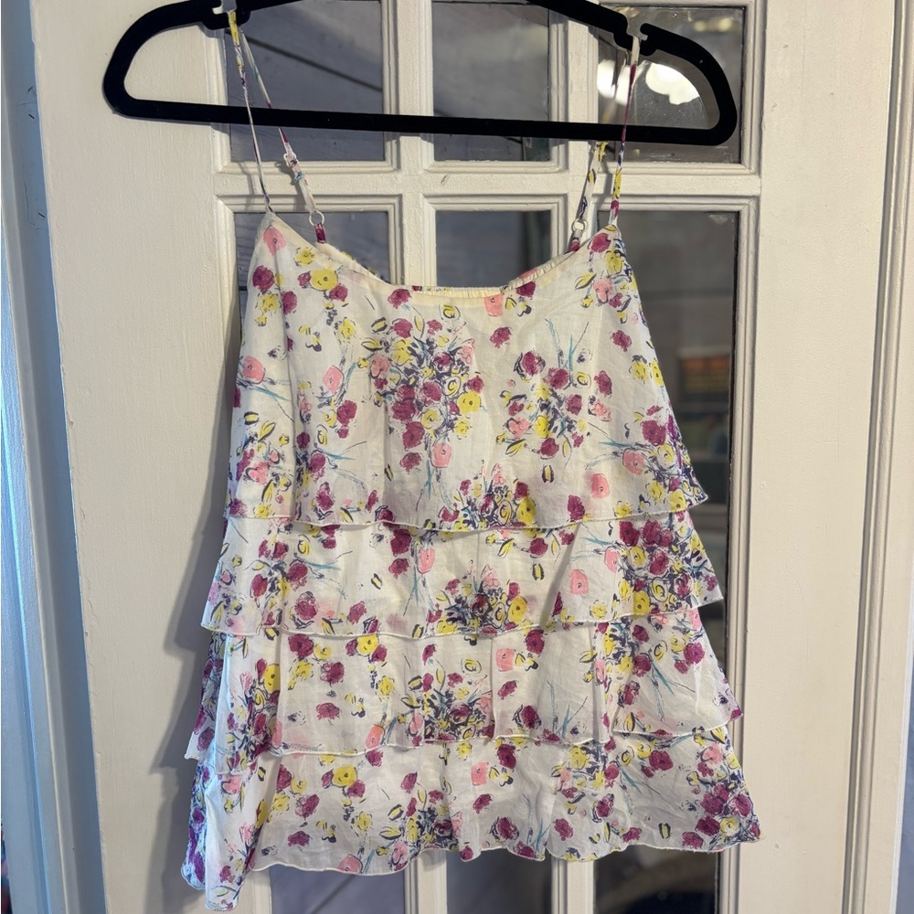 Anthro Floral Layered Women's Top - Size XS
